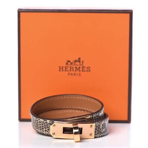 hermes lizard kelly double tour|HERMES Lizard Kelly Double Tour Bracelet Ombre.